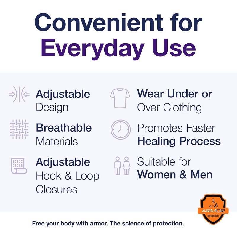 Armor Adult Umbilical Hernia Truss Support Belt for Relief of Abdominal Pain and Pressure, Stretchy Elastic Tummy Control Comfort for Men and Women, Size Small - Image 2